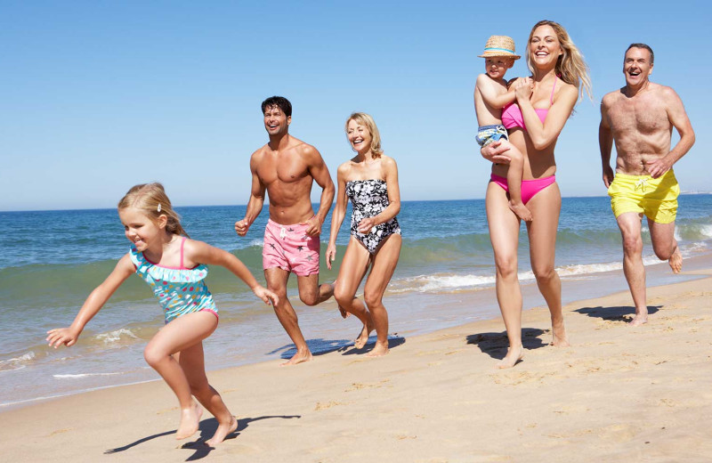 Family at The Dunes Condominiums.