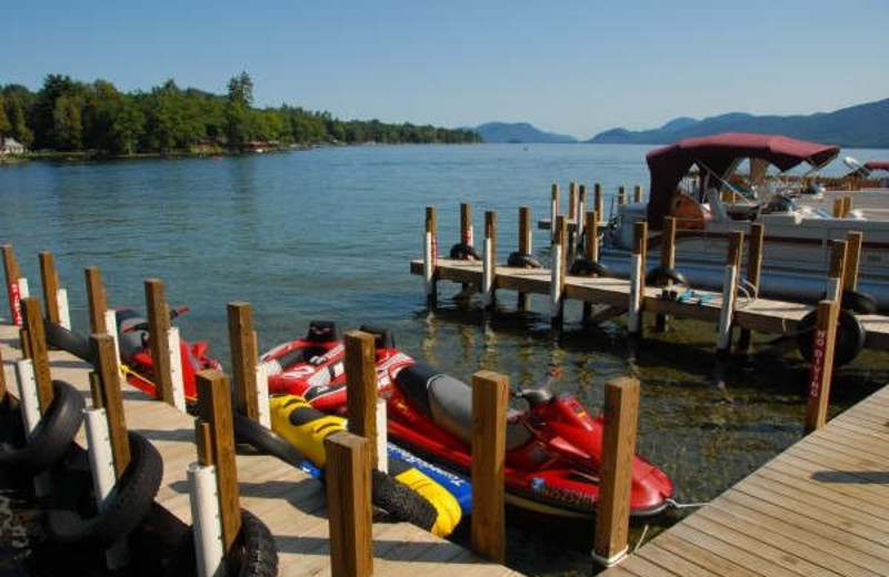 Water activities at Diamond Cove Cottages.