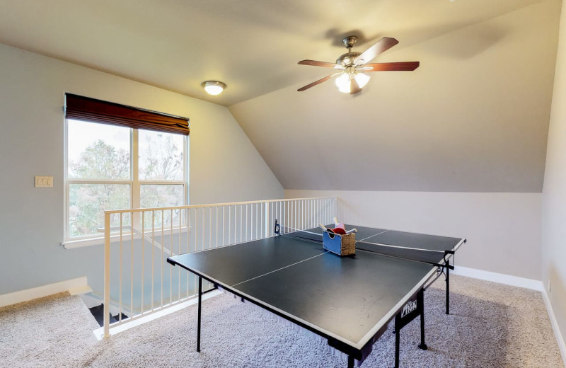 Rental ping pong table at Still Waters Vacation Home.