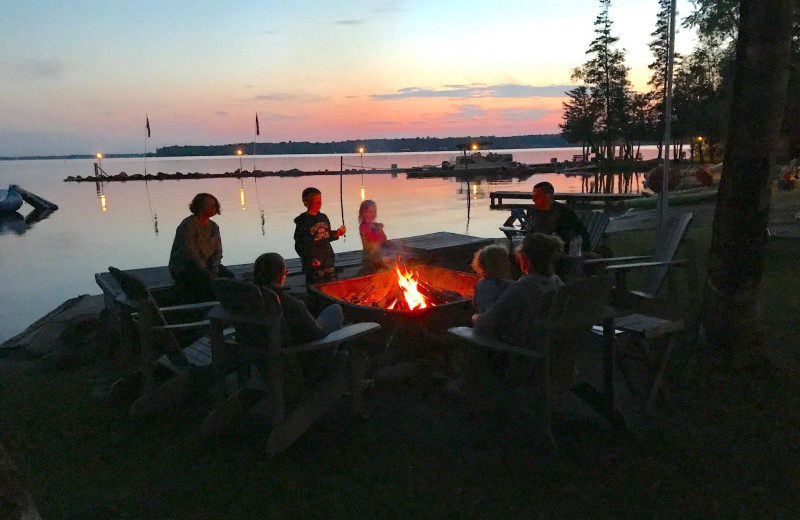 Campfire at Balsam Resort.