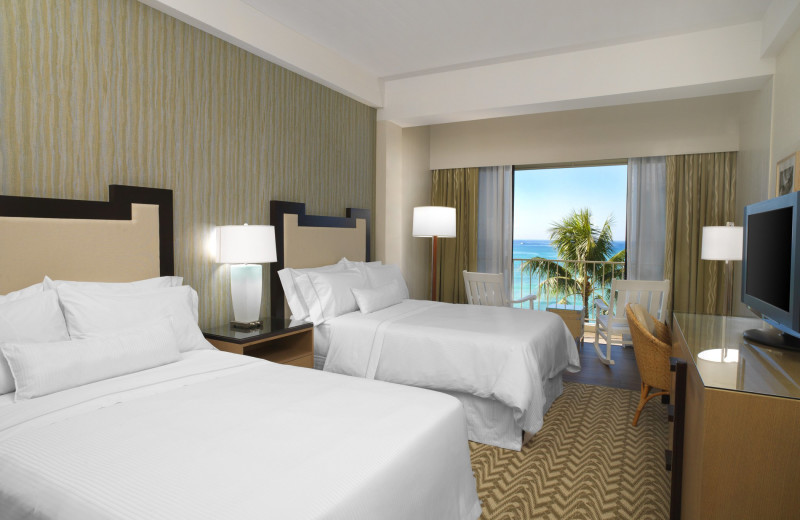 Guest room at Moana Surfrider, A Westin Resort & Spa, Waikiki Beach.