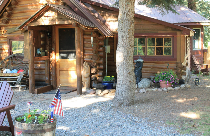 Cabin exterior at O-Bar-O Cabins.