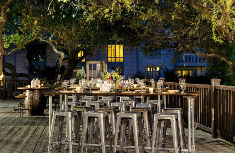 Patio dining at Hyatt Regency Hill Country Resort and Spa.