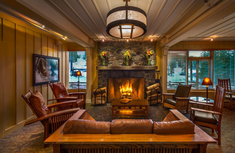 Lodge lobby at Sugar Bowl Resort.