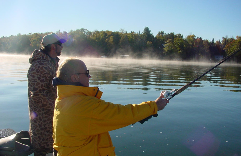 Fishing at Eagle Wing Resort.