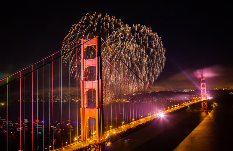 Golden Gate Bridge near Cavallo Point Lodge.