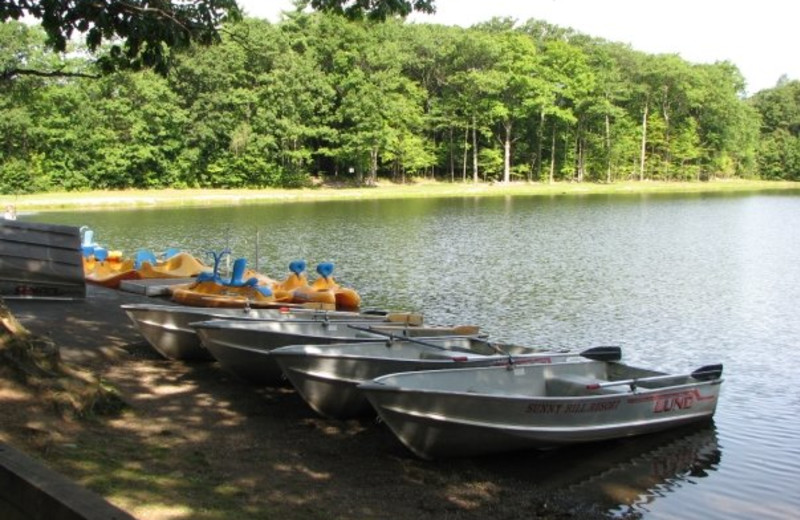 The lake at Sunny Hill Resort & Golf Course.