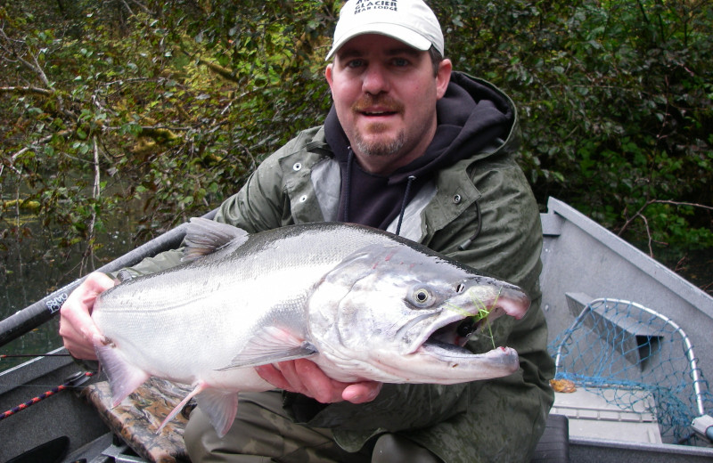 Fishing at Glacier Bear Lodge.