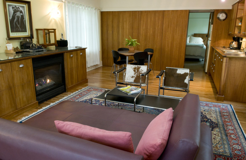 Guest living room at Inn On Columbia.