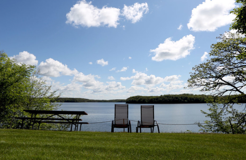 Lake view at Five Lakes Resort.