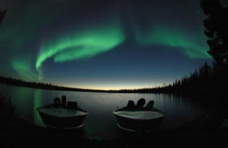 Aurora at Plummer's Arctic Fishing Lodges.