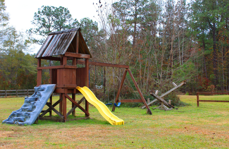 Playground at Berry Creek Cabins.