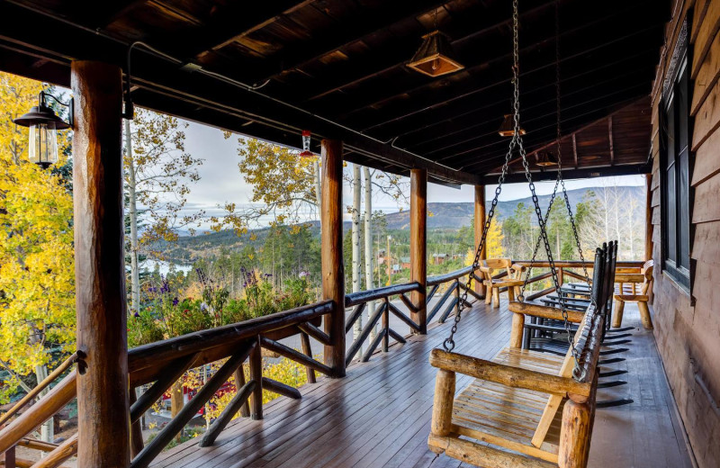 Porch at Grand Lake Lodge.