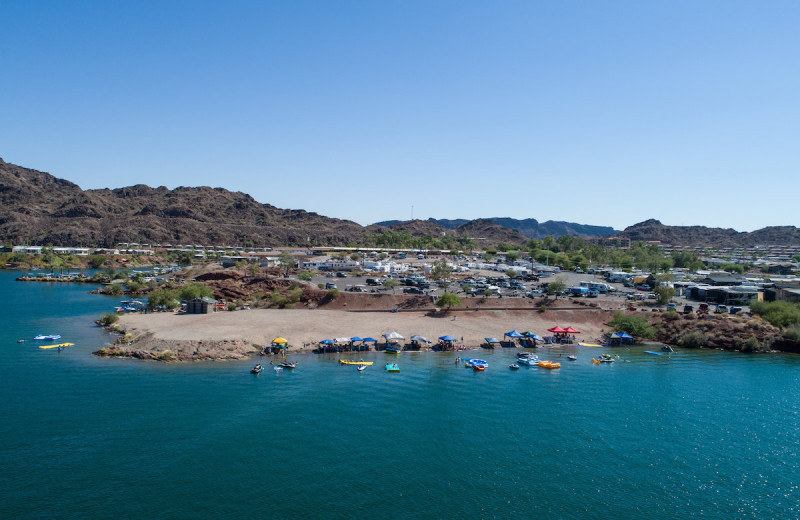 Beach at Havasu Springs Resort.
