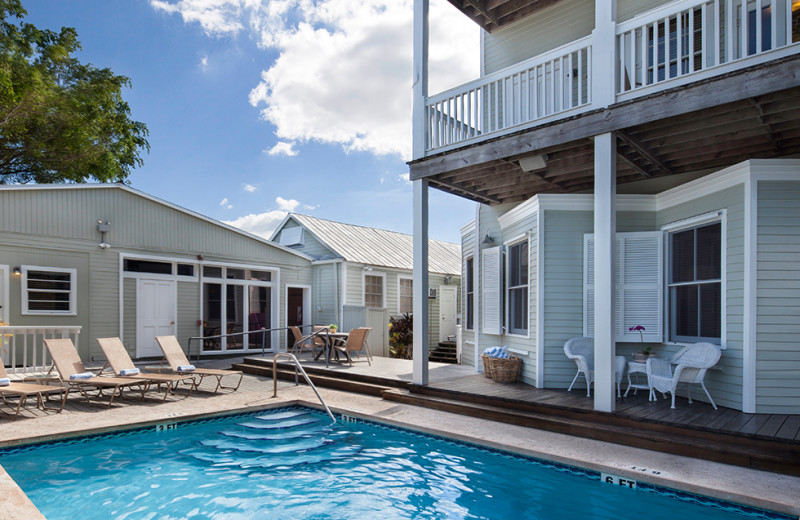 Outdoor pool at Southernmost Inn.