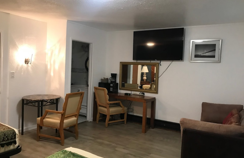 Guest room at Gold Lodge.