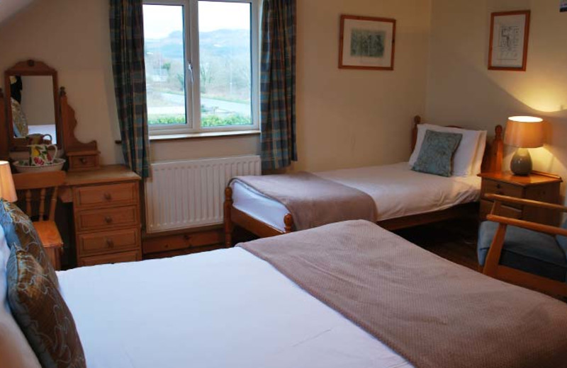 Guest room at The Foxford Lodge.