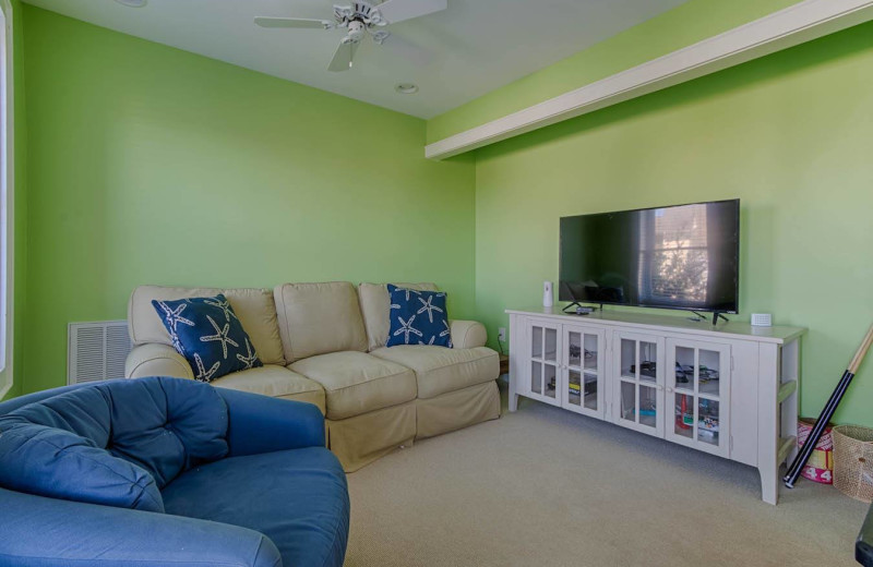 Rental living room at Realty World - First Coast Realty.