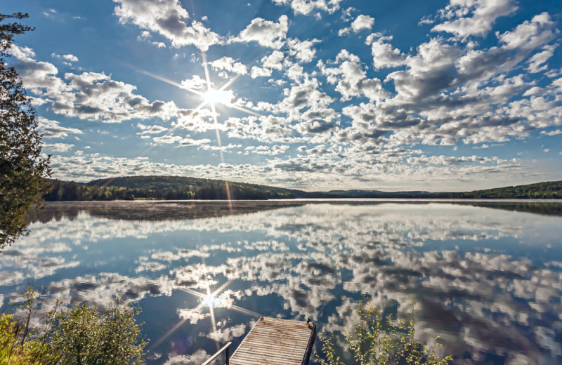 Lake view at Killarney Lodge in Algonquin Park.