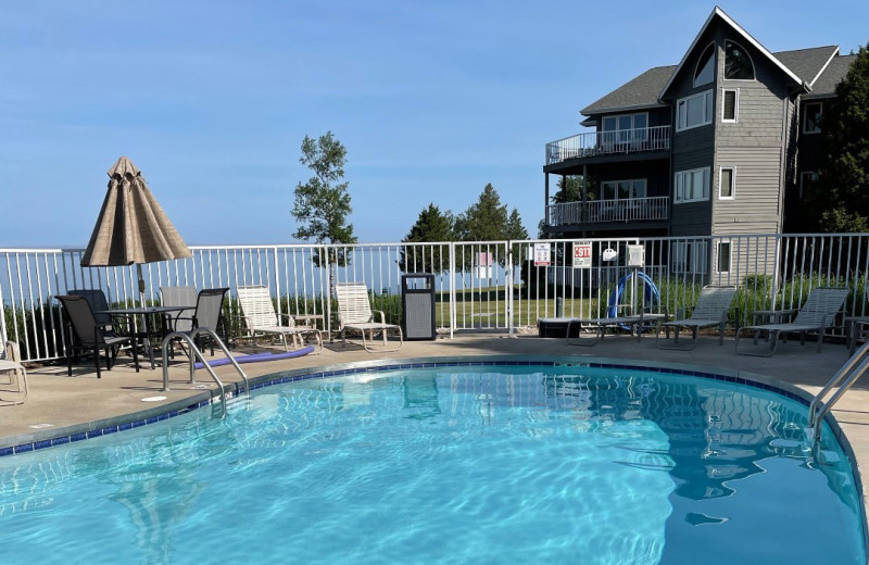 Outdoor pool at Bay Shore Inn.