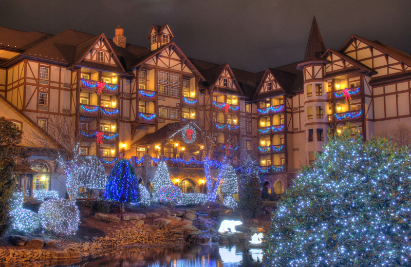 Exterior view of The Inn at Christmas Place.