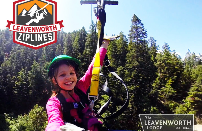 Zip line at The Leavenworth Lodge.