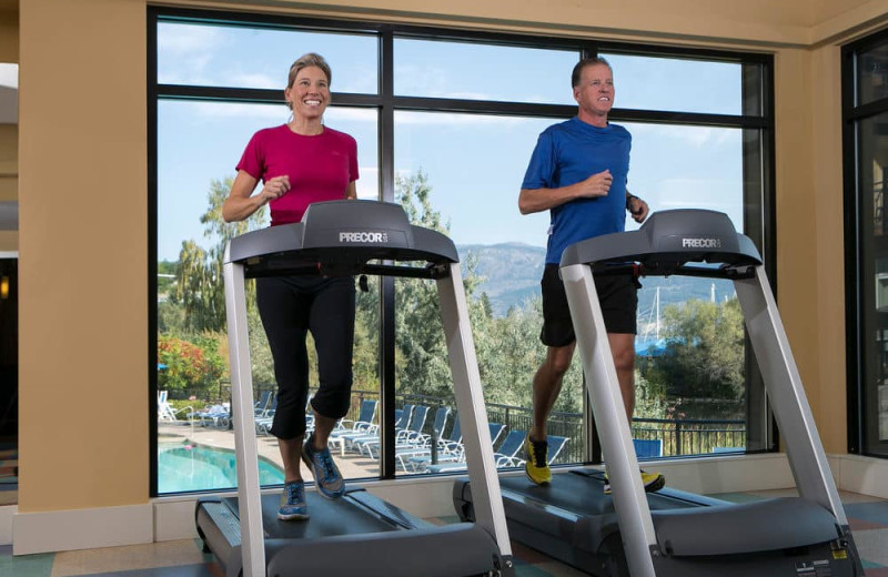 Fitness room at Summerland Waterfront Resort.