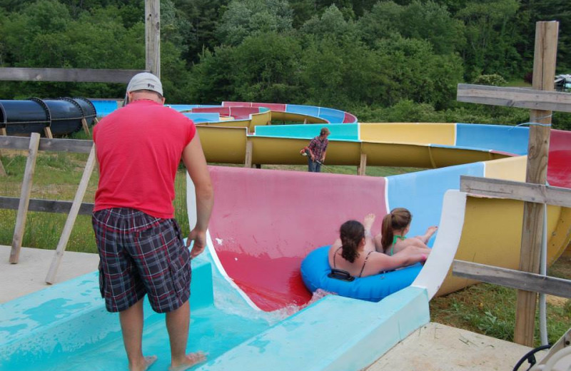 Water slide at Lake Ridge Resort.