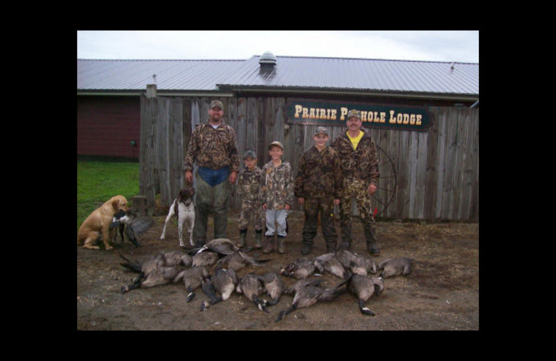 Hunting at Prairie Pothole Lodge.