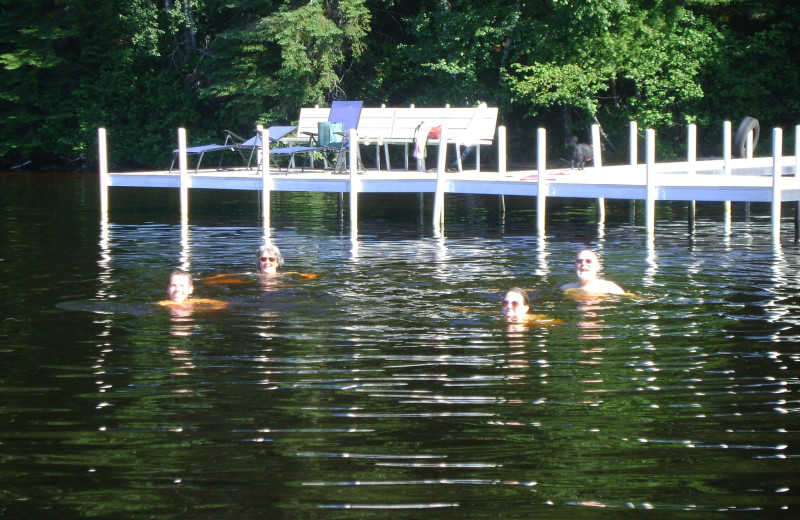 Swimming at Timber Bay Lodge & Houseboats.