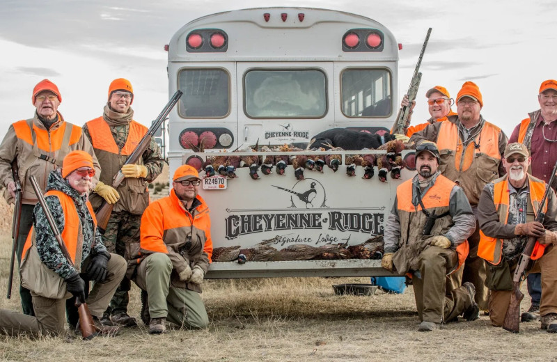 Hunting at Cheyenne Ridge Signature Lodge.