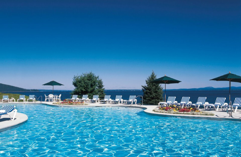 Outdoor Pool Area at Bar Harbor Regency