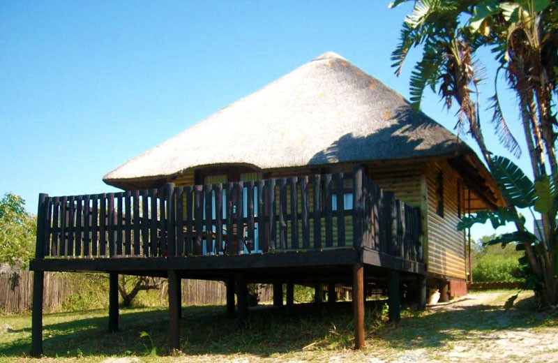 Exterior view of Sodwana Bay Lodge.