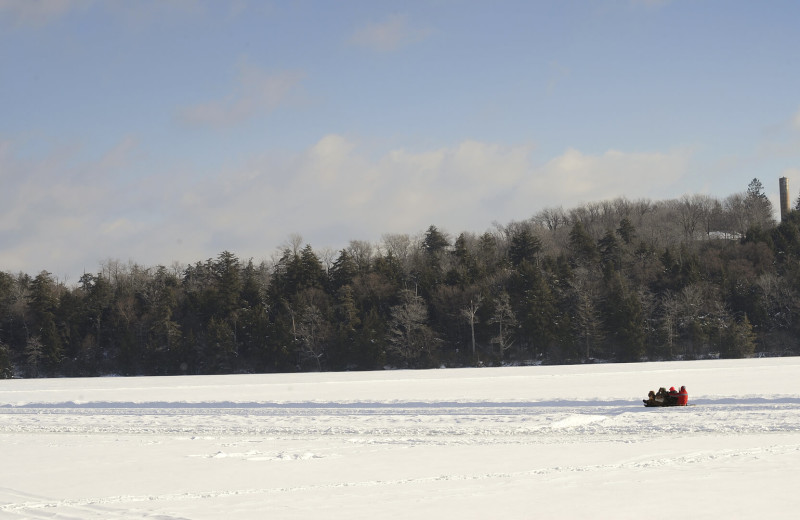 Winter at Eagles Mere Inn.