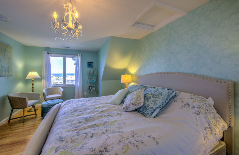 Rental bedroom at Beach Realty.