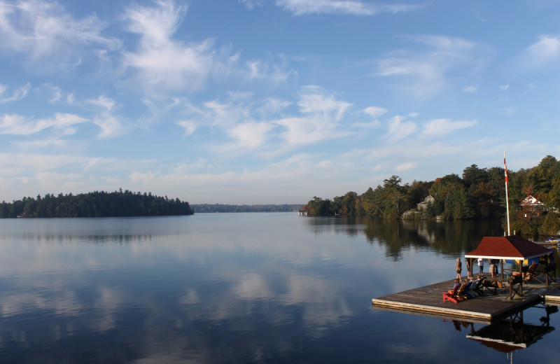 Lake view at Severn Lodge.