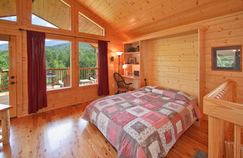 Rental bedroom at Elk Springs Resort.