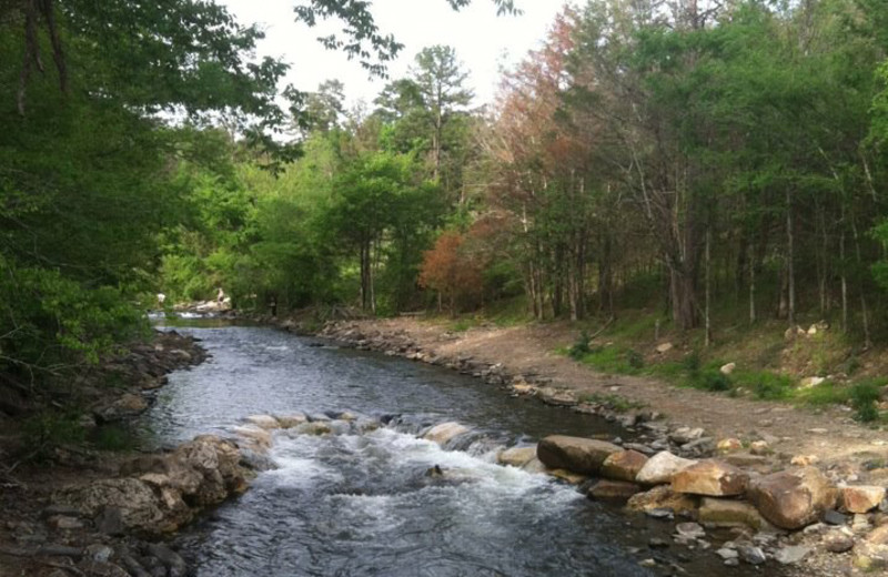 River near Hochatown Country Lodge.