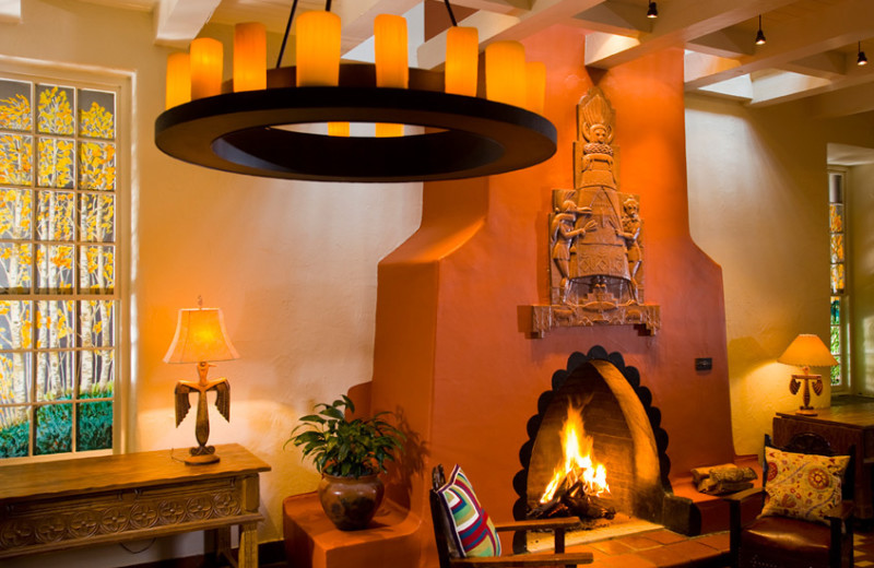 Fireplace Area at La Fonda on the Plaza 