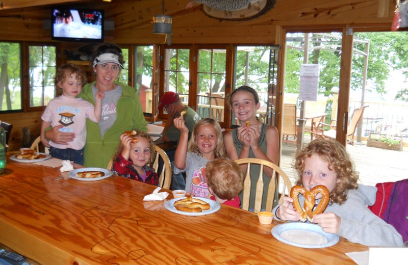Dining at Cedar Point Resort.