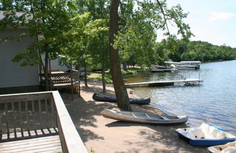 Boat landing at Chase's Ethel Beach Resort.