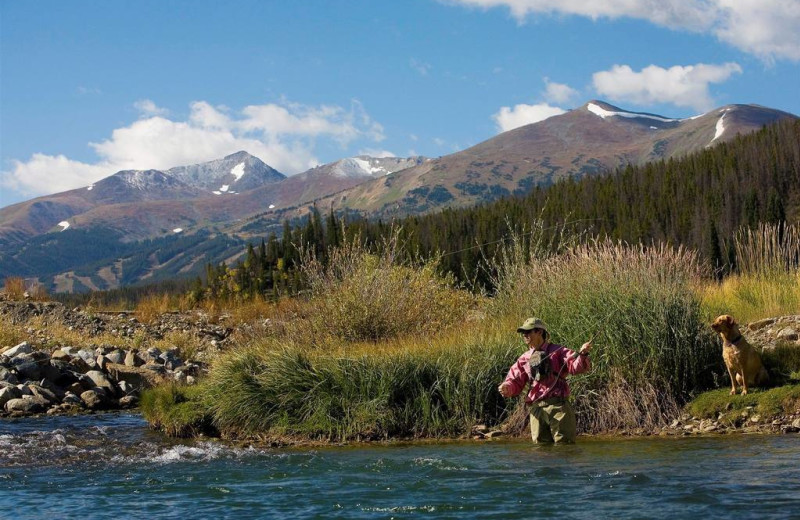 Fly fishing at Breckenridge Discount Lodging.