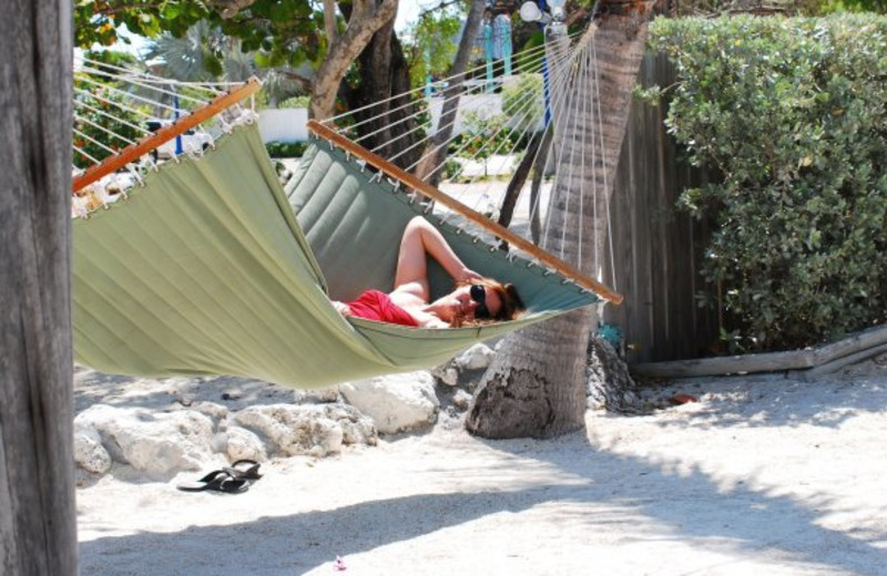 Relaxing by the beach at Lookout Lodge Resort.