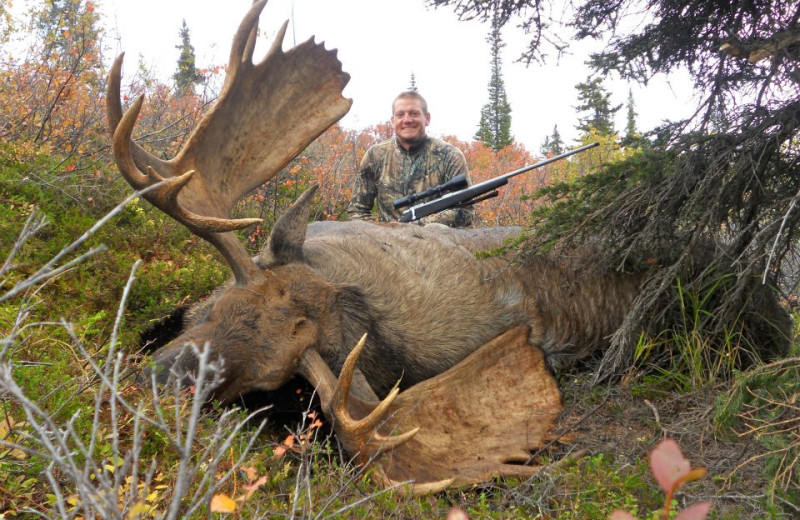 Moose hunting at Fishing at All Alaska Outdoor Lodge.