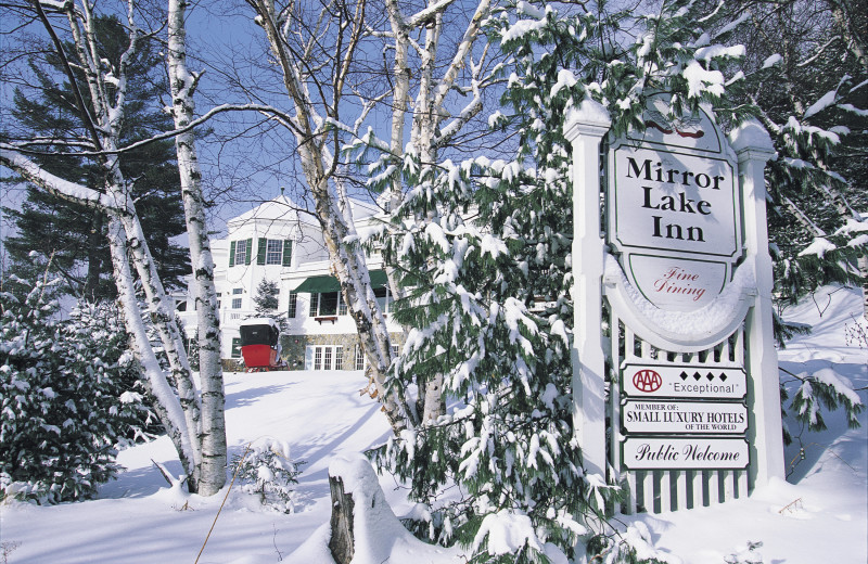 Winter at Mirror Lake Inn Resort & Spa.