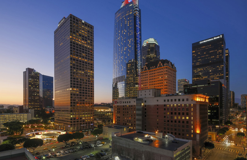 Exterior view of Wilshire Grand Los Angeles.