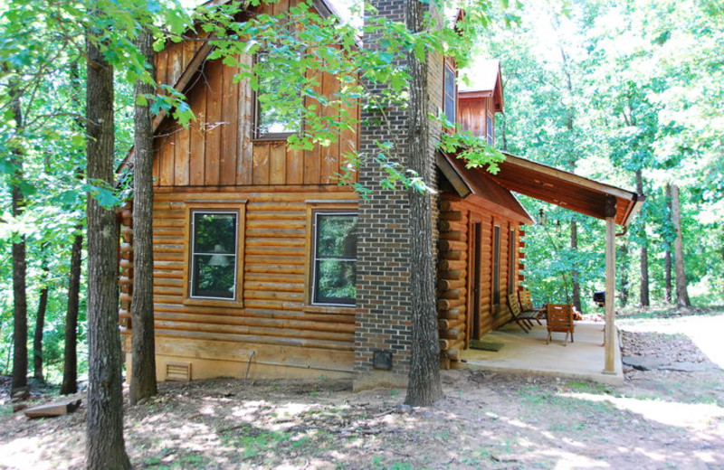 Cabin exterior at Rockin Z Ranch.