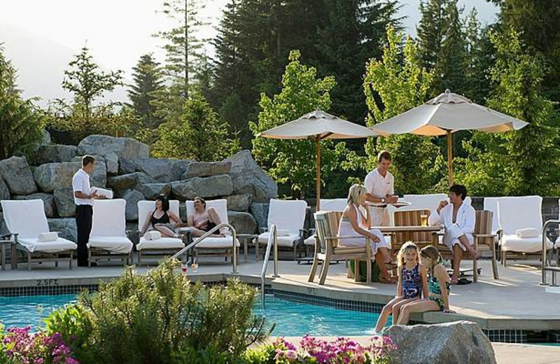 Outdoor pool at Four Seasons Resort Whistler.