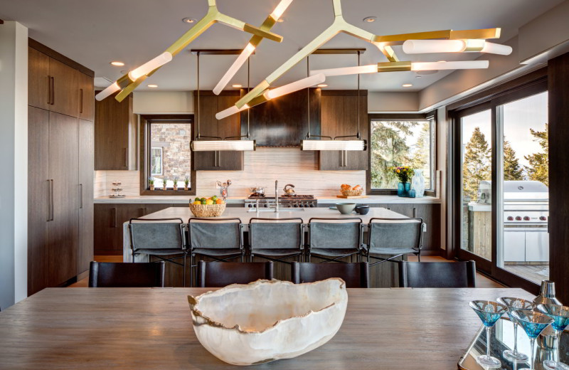 Rental kitchen at Stein Eriksen Residences.