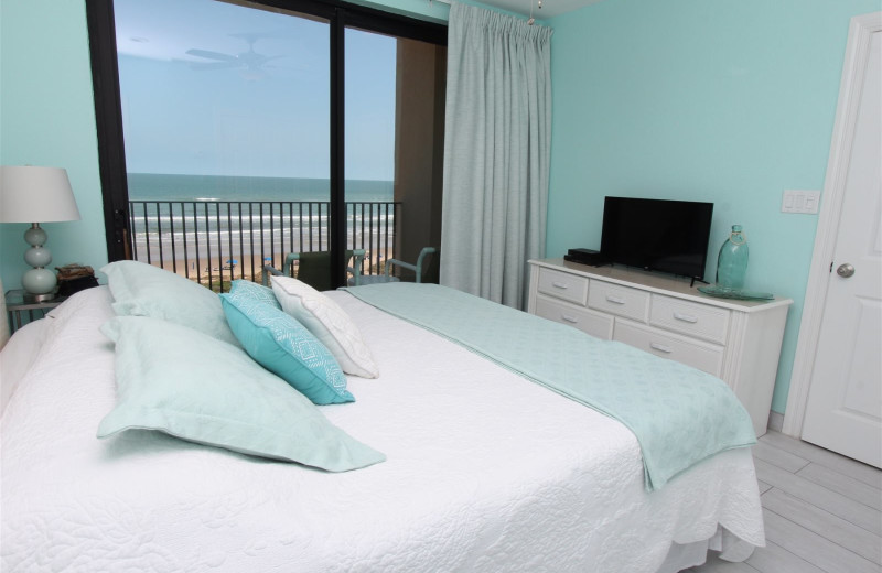 Rental bedroom at Seabreeze I.